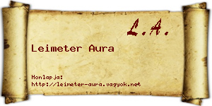 Leimeter Aura névjegykártya